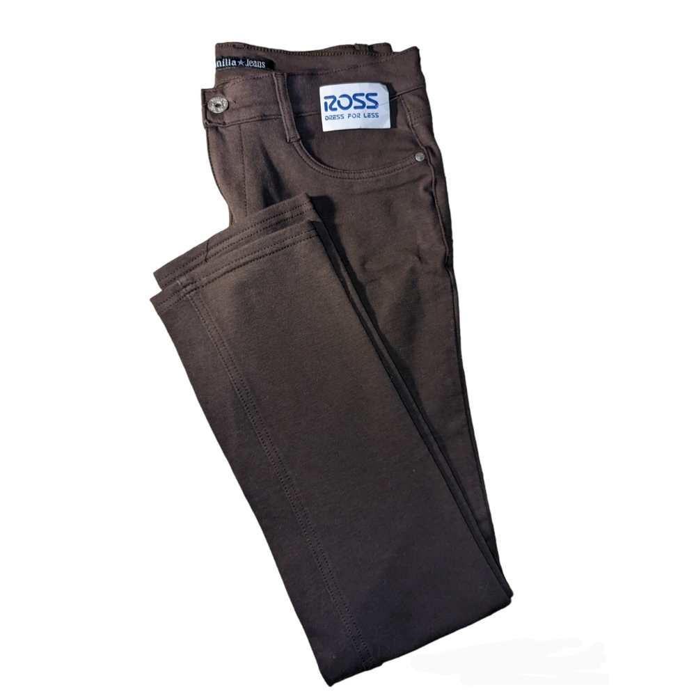Vanilla Jeans Brown Size Large NWT